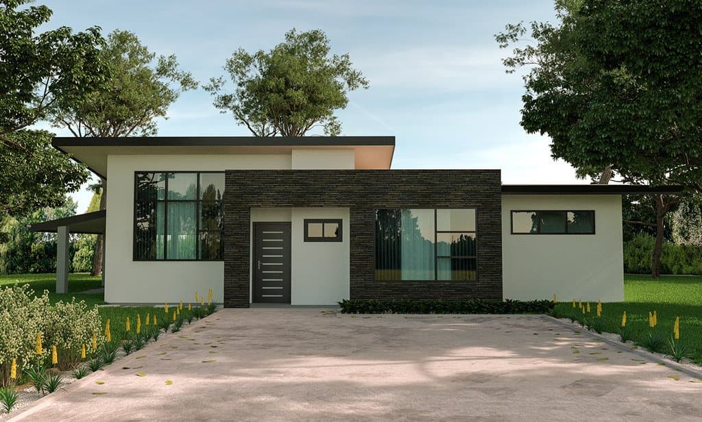 Modelo Ágapa tipo 1 - Construcción de casas prefabricadas en Costa Rica